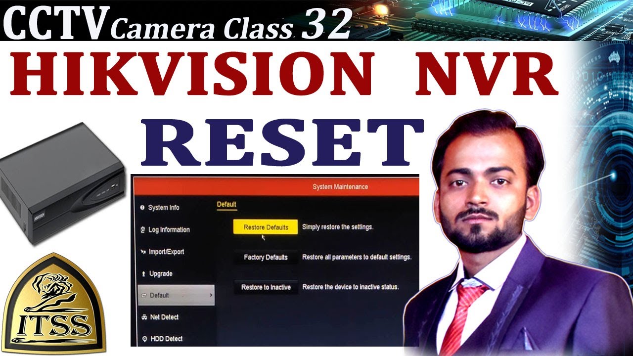 hikvision factory reset
